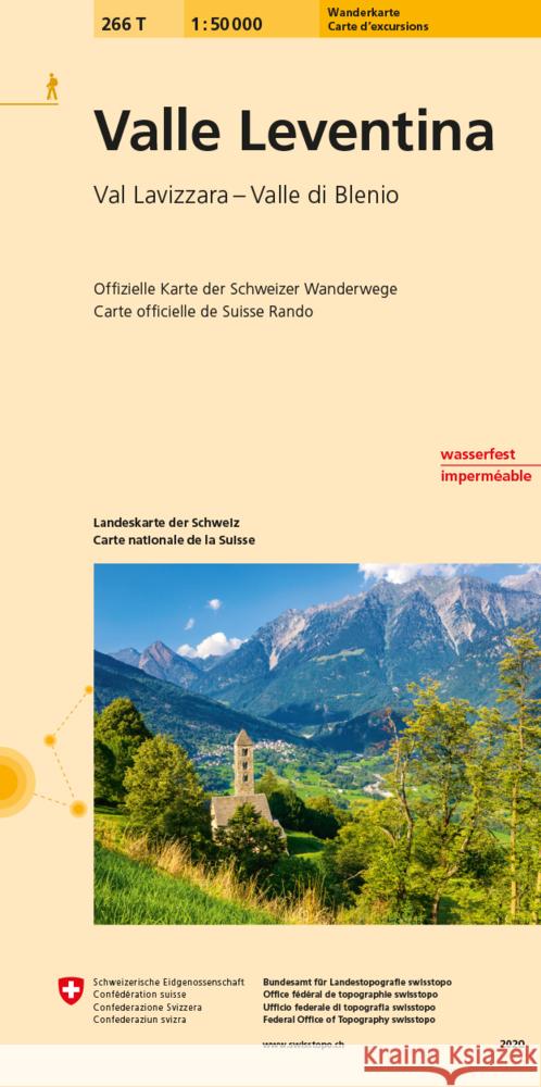 Valle Leventina: 2020  9783302302669 Swisstopo, Switzerland - książka