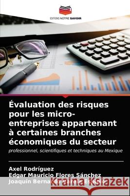 Évaluation des risques pour les micro-entreprises appartenant à certaines branches économiques du secteur Rodríguez, Axel 9786203543292 Editions Notre Savoir - książka