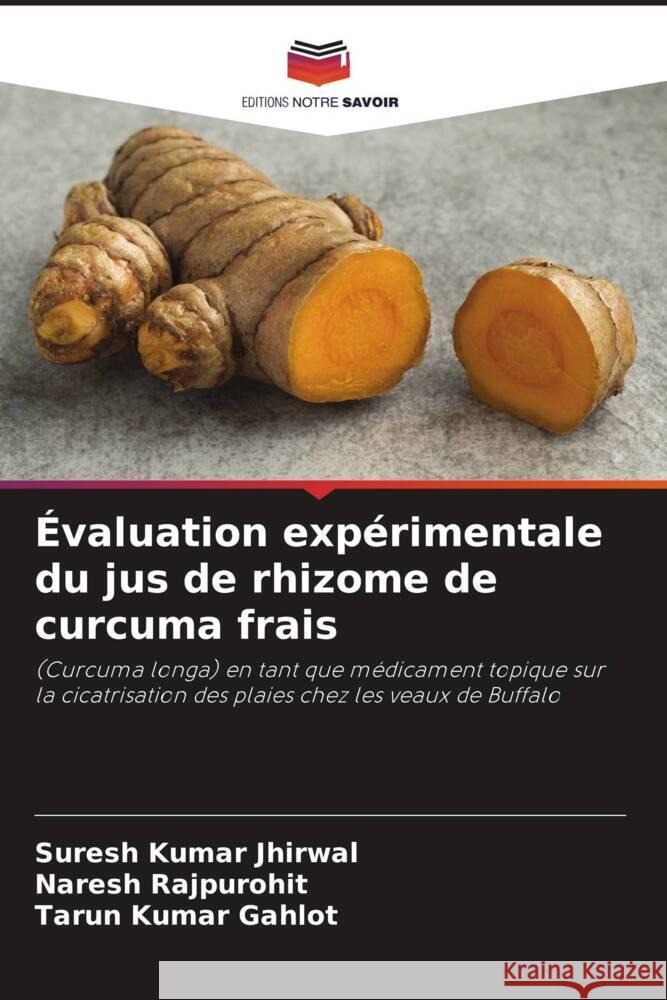 Évaluation expérimentale du jus de rhizome de curcuma frais Jhirwal, Suresh Kumar, Rajpurohit, Naresh, Gahlot, Tarun Kumar 9786205085547 Editions Notre Savoir - książka