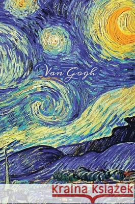 Van Gogh: Starry Night Painting, Hardcover Journal Writing Notebook Diary with Dotted Grid, Lined, Blank, Vintage Paper Style Pages Sketchlogue 9781951373399 Sketchlogue - książka