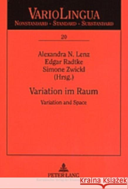 Variation Im Raum: Variation and Space Mattheier, Klaus J. 9783631522431 Peter Lang Gmbh, Internationaler Verlag Der W - książka