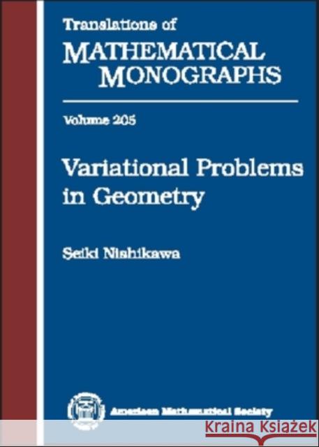 Variational Problems in Geometry  9780821813560 AMERICAN MATHEMATICAL SOCIETY - książka