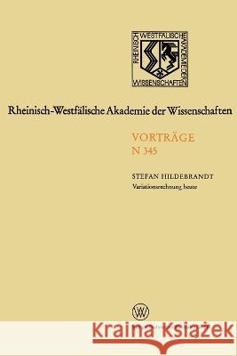 Variationsrechnung heute Stefan Hildebrandt 9783531083452 Vs Verlag Fur Sozialwissenschaften - książka