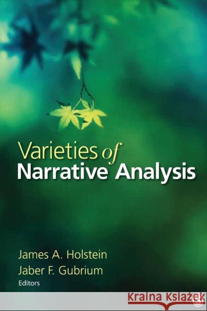 Varieties of Narrative Analysis James Holstein 9781412987554  - książka