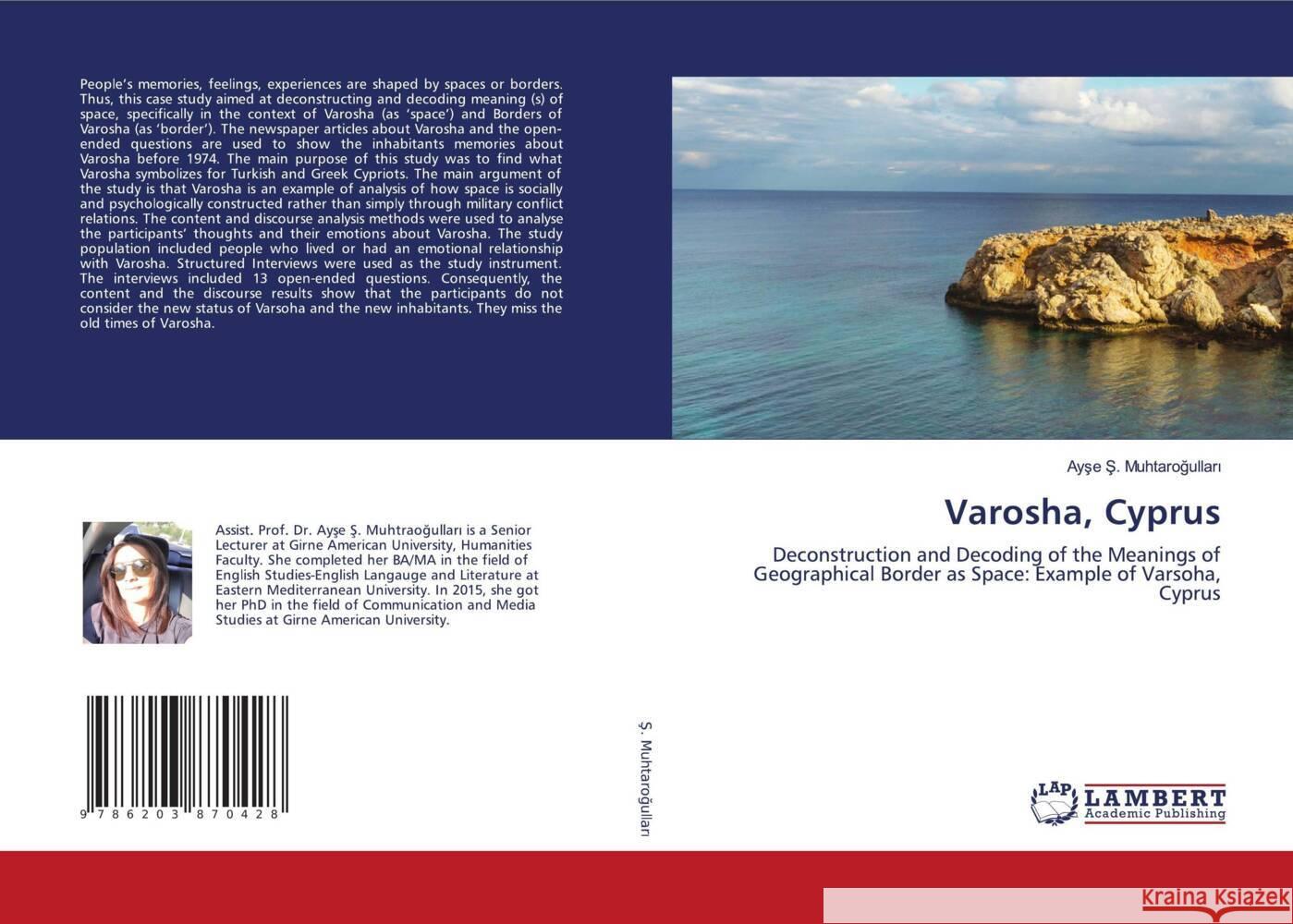 Varosha, Cyprus S. Muhtarogullari, Ayse 9786203870428 LAP Lambert Academic Publishing - książka