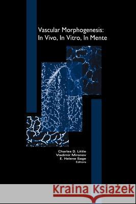 Vascular Morphogenesis: In Vivo, in Vitro, in Mente Vladimir Mironov Charles Little Helen Sage 9781461286783 Springer - książka