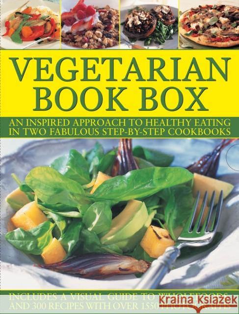 Vegetarian Book Box: An Inspired Approach to Healthy Eating in Two Fabulous Step-by-Step Cookbooks Linda Fraser 9781843099840 Lorenz Books - książka