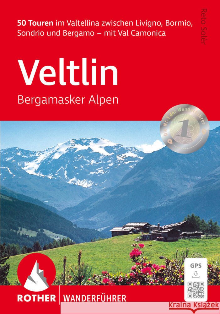 Veltlin - Bergamasker Alpen Solèr, Reto 9783763314539 Bergverlag Rother - książka