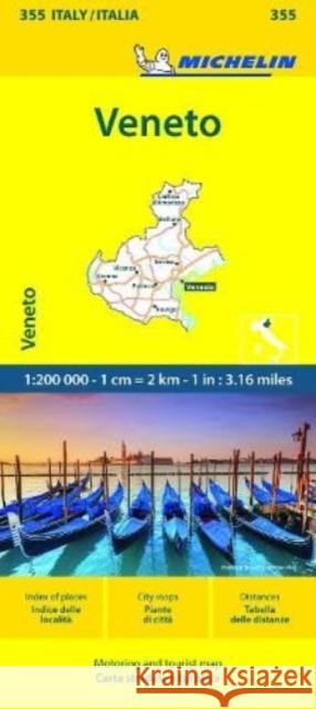 Veneto - Michelin Local Map 355 Michelin 9782067258945 Michelin Editions des Voyages - książka