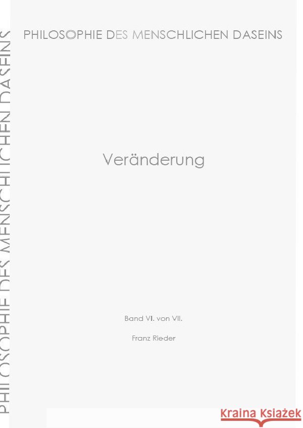Veränderung Rieder, Franz 9783819099021 epubli - książka