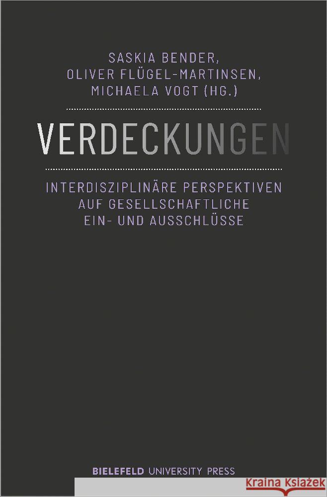 Verdeckungen  9783837666717 Bielefeld University Press - książka