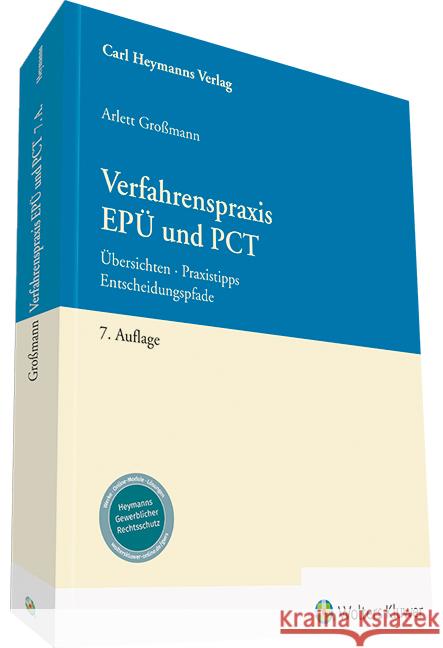 Verfahrenspraxis EPÜ und PCT Großmann, Arlett 9783452300683 Carl Heymanns Verlag - książka