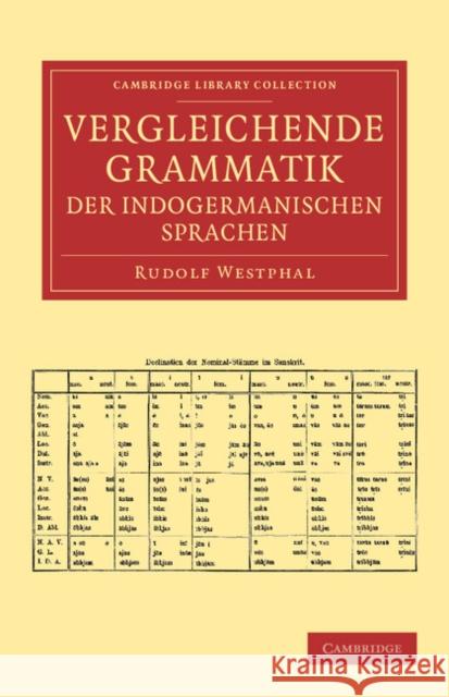 Vergleichende Grammatik Der Indogermanischen Sprachen: Das Indogermanische Verbum Westphal, Rudolf 9781108061391 Cambridge University Press - książka