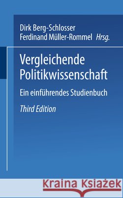 Vergleichende Politikwissenschaft: Ein Einführendes Studienhandbuch Berg-Schlosser, Dirk 9783322973931 Springer - książka