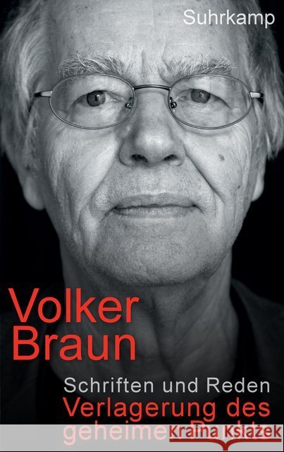 Verlagerung des geheimen Punkts : Schriften und Reden Braun, Volker 9783518428757 Suhrkamp - książka