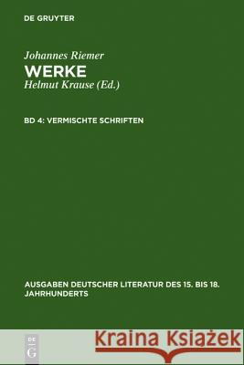 Vermischte Schriften  9783110112221 De Gruyter - książka