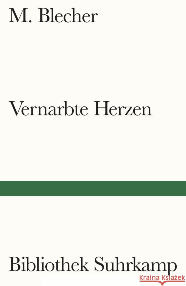Vernarbte Herzen Blecher, M. 9783518244449 Suhrkamp - książka