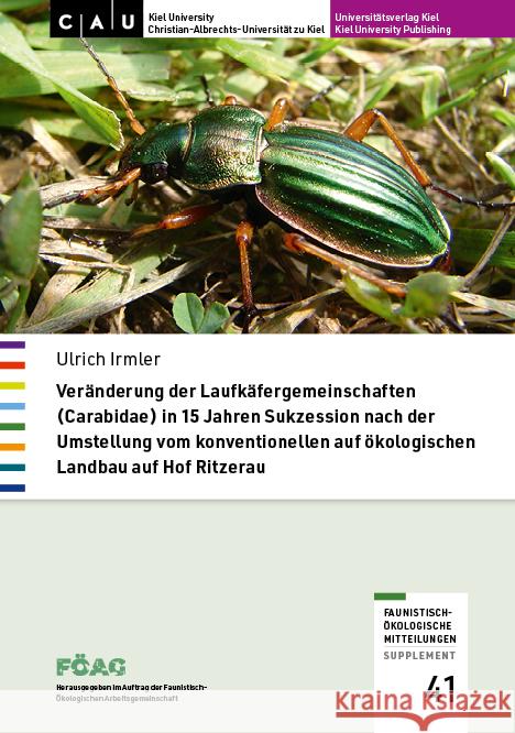 Veränderung der Laufkäfergemeinschaften (Carabidae) in 15 Jahren Sukzession nach der Umstellung vom konventionellen auf ökologischen Landbau auf Hof Ritzerau Irmler, Ulrich 9783928794237 Universitätsverlag Kiel / Kiel University Pub - książka