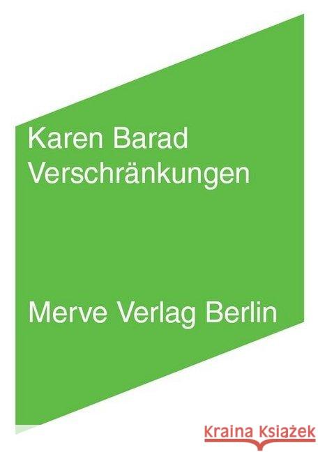 Verschränkungen Barad, Karen 9783883963532 Merve - książka