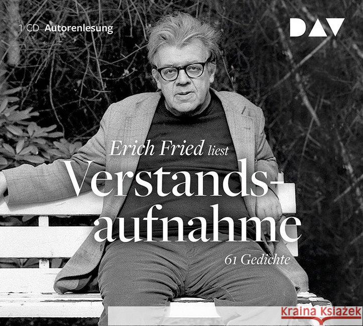 Verstandsaufnahme. 61 Gedichte, 1 Audio-CD : Autorenlesung mit Erich Fried (1 CD), Lesung Fried, Erich 9783742400000 Der Audio Verlag, DAV - książka