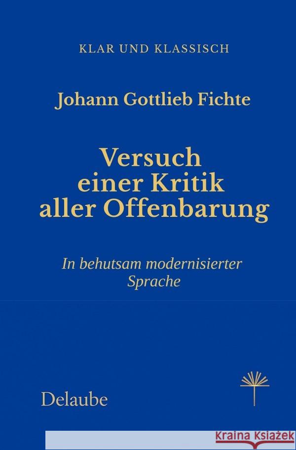 Versuch einer Kritik aller Offenbarung Fichte, Johann Gottlieb 9783565045778 epubli - książka