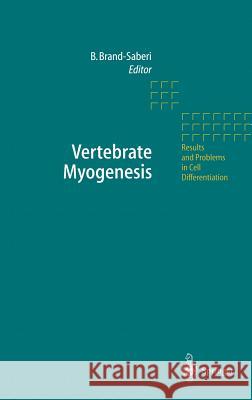 Vertebrate Myogenesis Bernd B. Schmid Beate Brand-Saberi B. Brand-Saberi 9783540431787 Springer - książka