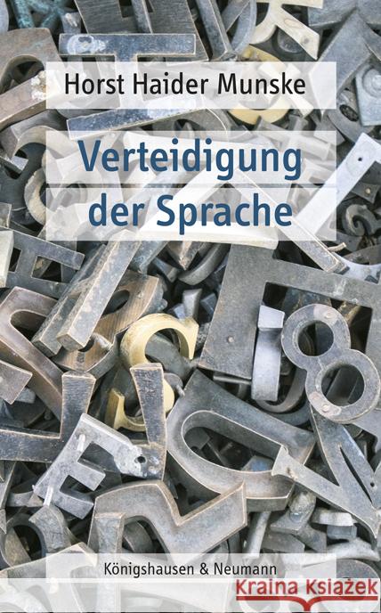 Verteidigung der Sprache Haider Munske, Horst 9783826090455 Königshausen & Neumann - książka