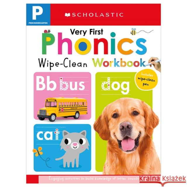 Very First Phonics Pre-K Wipe-Clean Workbook: Scholastic Early Learners (Wipe-Clean) Scholastic 9781338161502 Cartwheel Books - książka