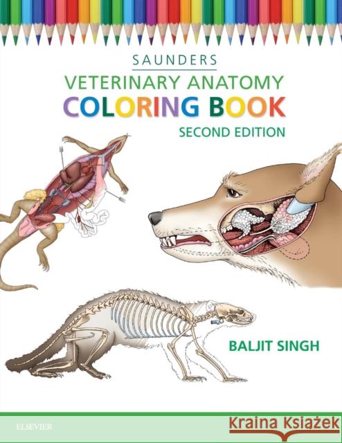 Veterinary Anatomy Coloring Book Baljit (Vice-President, Research and Professor of Veterinary Anatomy, University of Saskatchewan, Saskatoon, Canada) Sin 9781455776849 Elsevier Health Sciences - książka