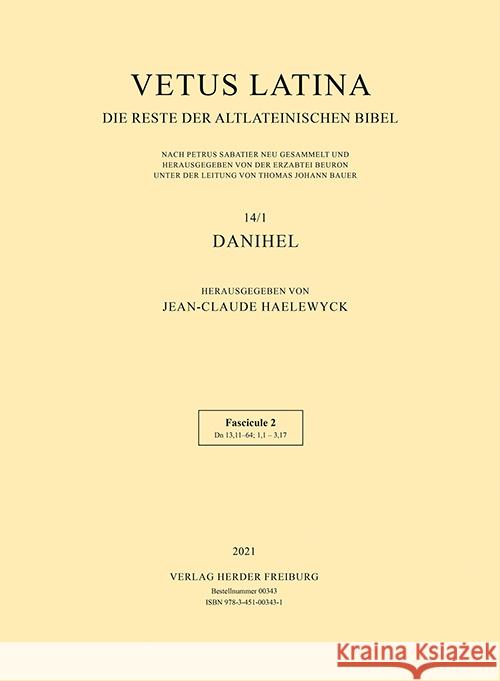 Vetus Latina  9783451003431 Herder, Freiburg - książka