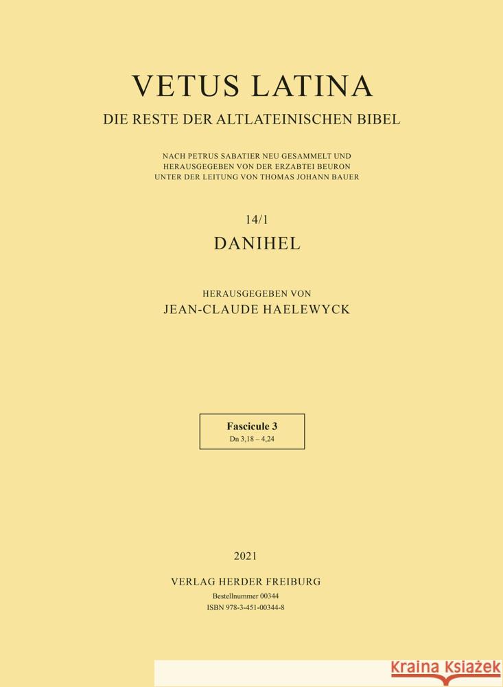 Vetus Latina  9783451003448 Herder, Freiburg - książka