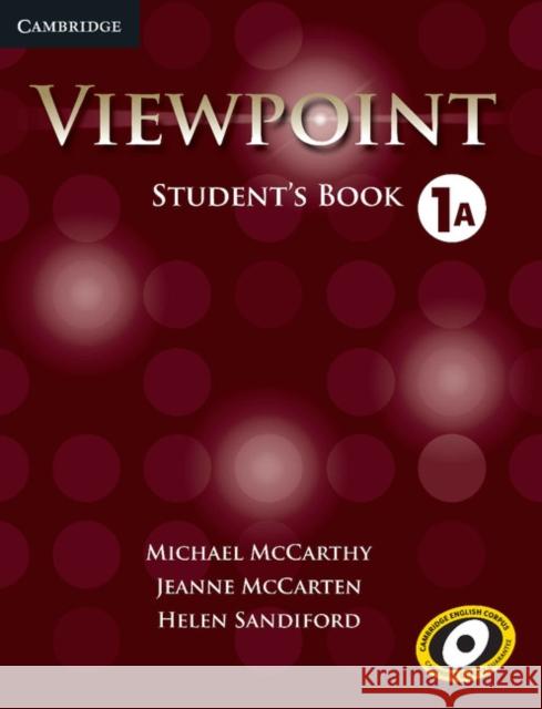 Viewpoint Level 1 Student's Book a McCarthy, Michael 9781107601512 Cambridge University Press - książka