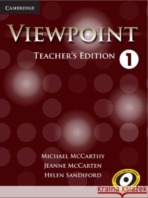 Viewpoint Level 1 Teacher's Edition with Assessment Audio CD/CD-ROM Michael McCarthy Jeanne McCa 9781107601536 Cambridge University Press - książka