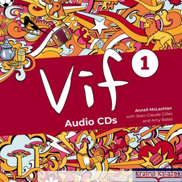 Vif: Vif 1 Audio CD Pack Gilles, Jean-Claude 9781382033046 OXFORD SCHOOLS - książka