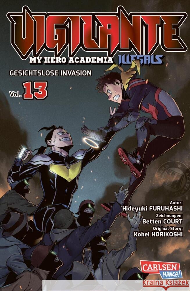 Vigilante - My Hero Academia Illegals 13 Horikoshi, Kohei, Furuhashi, Hideyuki, Court, Betten 9783551728630 Carlsen Manga - książka
