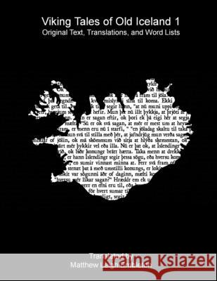 Viking Tales of Old Iceland 1 Anon (Tr M L Embleton) 9781918157567 Matthew Leigh Embleton - książka