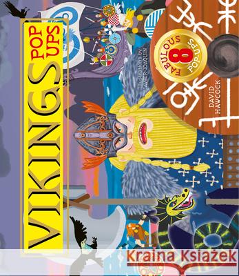 Vikings Pop-Ups: 8 Fabulous Pop-Ups David Hawcock 9781641244367 Happy Fox Books - książka