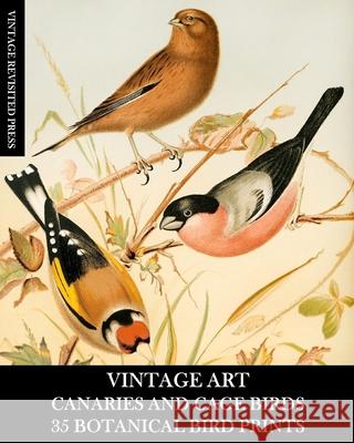 Vintage Art: Canaries and Cage Birds 35 Botanical Prints: Ephemera for Framing, Decoupage, and Mixed Media Press, Vintage Revisited 9781006535857 Blurb - książka