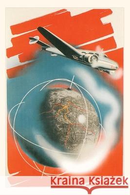 Vintage Journal Airplane and the Globe Travel Poster Found Image Press 9781648110085 Found Image Press - książka
