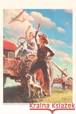 Vintage Journal Farmer and Son Waving to Airplane Found Image Press   9781669503347 Found Image Press - książka