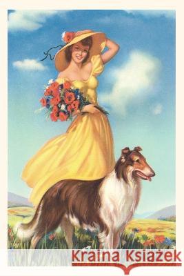 Vintage Journal Girl with Flowers and Collie Found Image Press   9781669506294 Found Image Press - książka