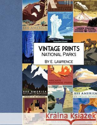 Vintage Prints: National Parks E. Lawrence 9781725740341 Createspace Independent Publishing Platform - książka