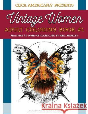 Vintage Women: Adult Coloring Book: Classic art by Nell Brinkley Click Americana 9780989390934 Synchronista LLC - książka