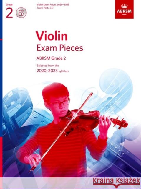 Violin Exam Pieces 2020-2023, ABRSM Grade 2, Score, Part & CD ABRSM 9781786012531 The Associated Board of the Royal Schools of  - książka