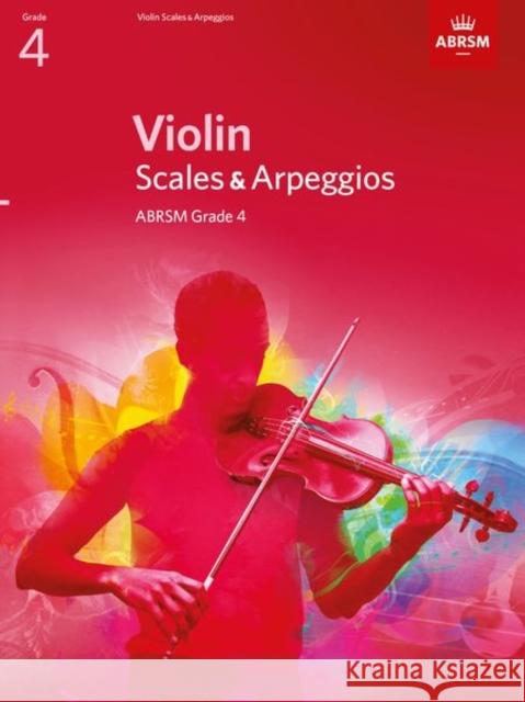 Violin Scales & Arpeggios, ABRSM Grade 4: from 2012  9781848493414 VIOLIN SCALES - książka
