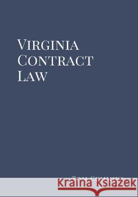 Virginia Contract Law Tom Cummins 9781696980357 Independently Published - książka