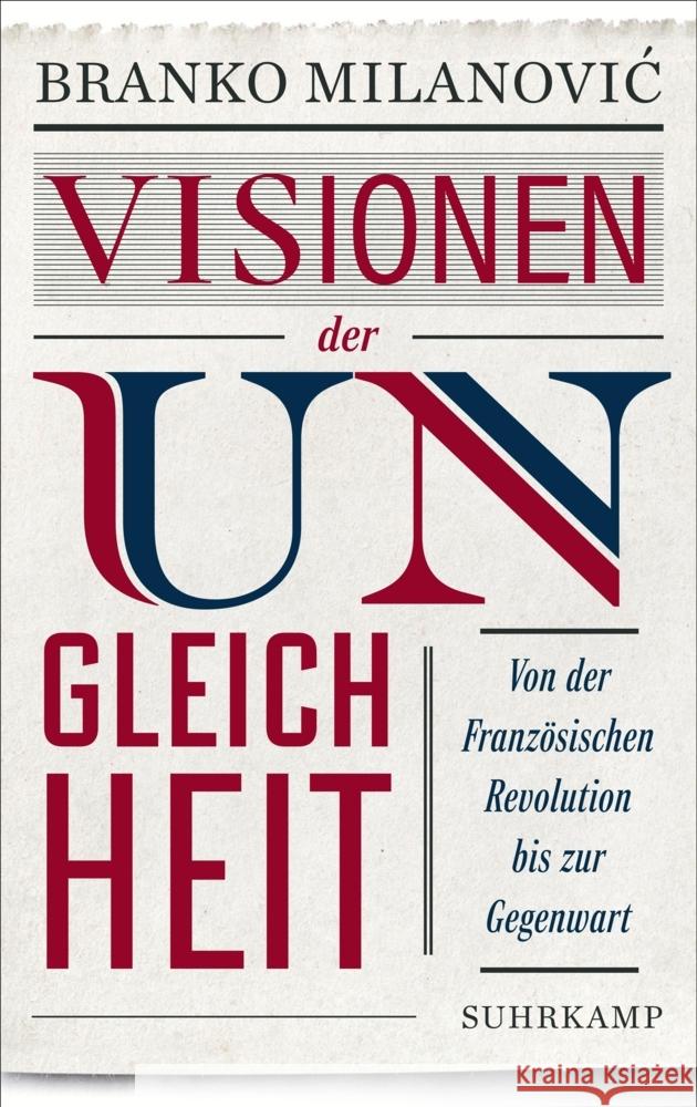 Visionen der Ungleichheit Milanovic, Branko 9783518588178 Suhrkamp - książka