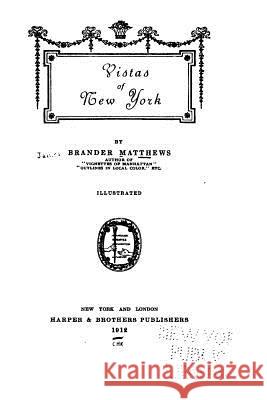 Vistas of New York Matthews Brander 9781534679306 Createspace Independent Publishing Platform - książka