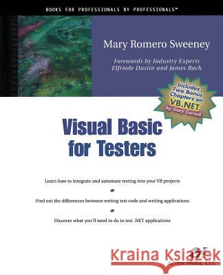 Visual Basic for Testers Mary Sweeney 9781893115538 Apress - książka