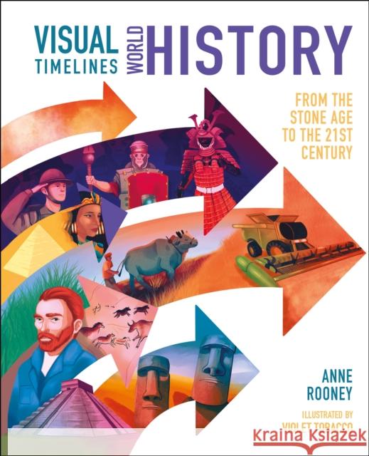 Visual Timelines: World History: From the Stone Age to the 21st Century Anne Rooney 9781398816404 Arcturus Publishing - książka